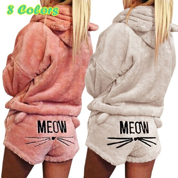 Meow shorts outlet and hoodie