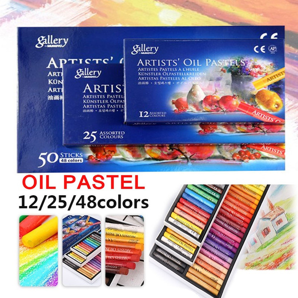 12/25/48Colors Oil Pastel Artist Soft Pastel Graffiti Painting Drawing Pen  School Stationery Art Supplies