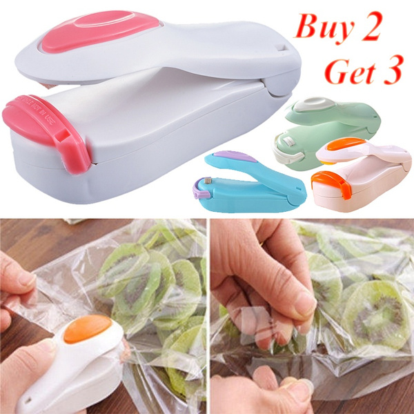 1PCs Portable Bag Clips Mini Handhold Sealer Heat Sealing Machine for ...