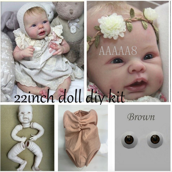 Mini Reborn Kit 10 Inches Reborn Baby Vinyl Doll Kit María Unpainted  Unassembled Doll Parts DIY Blank Reborn Doll Kit