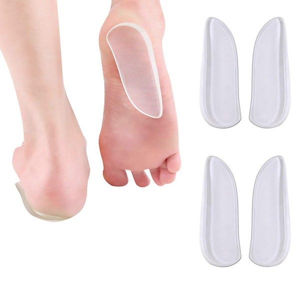 2 Pairs Medial & Lateral Heel Wedge Silicone Insoles - Corrective ...