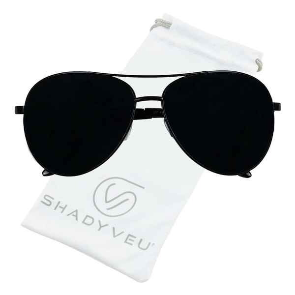 Super dark black lens hot sale sunglasses