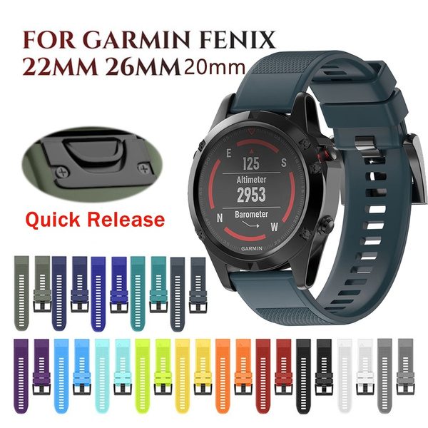 20 22 26mm Quick Release QuickFit Band for Garmin Fenix 6X 6 6S 5 5X 5S  Plus 3HR Silicone Strap for Forerunner 945 935 Watchband | Wish
