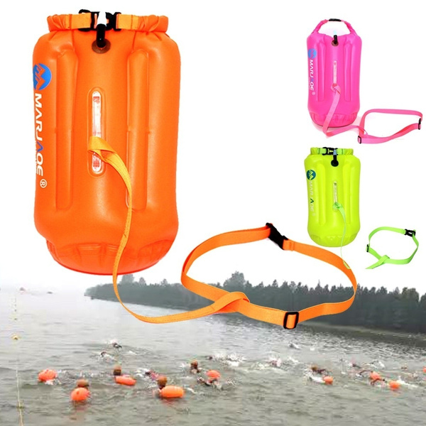 Safety Buoy Float Air DryBag Tow Float Swimming Inflatable Flotation Drift Bag 