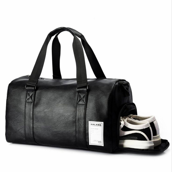 Leather gym bag online for men