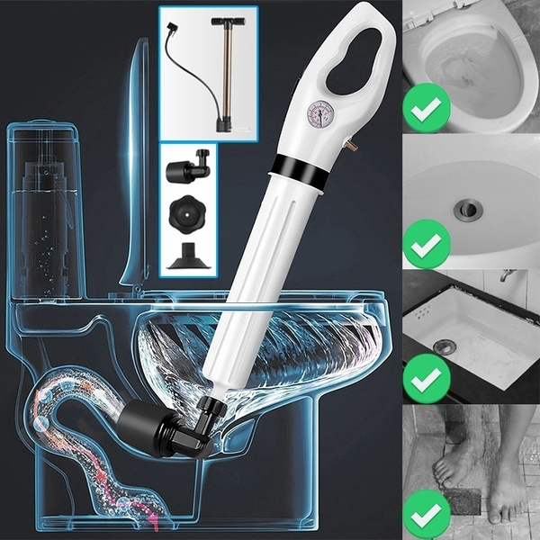 High Pressure Air Drain Blaster Gun Drain Clog Dredge Tools toilette