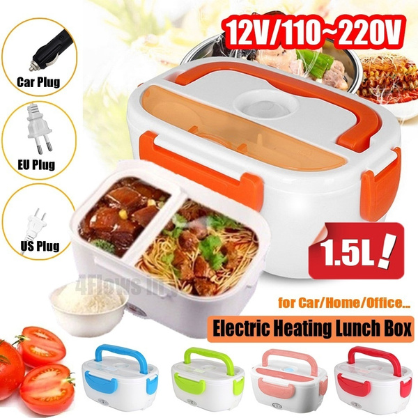 1.5L Electric Heating Lunch Box Meal Heater Food Storage Box with