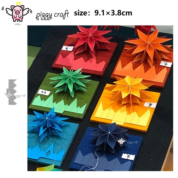 2024 New 5Pcs 3D Flowers Combination Die Cut Metal Cutting Dies Diy Embossing Stencils Scrapbooking Dies Paper Cuts Cards Making