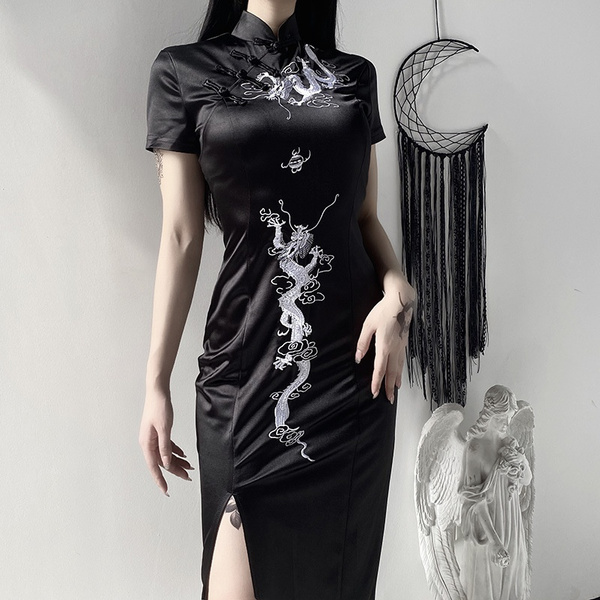 gothic bodycon dress