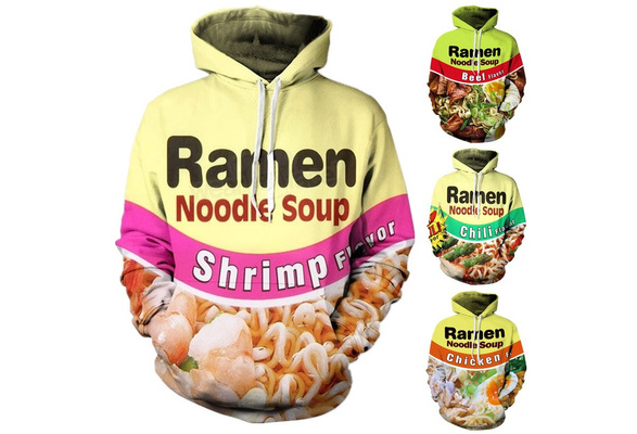 ramen noodle moletom com capuz