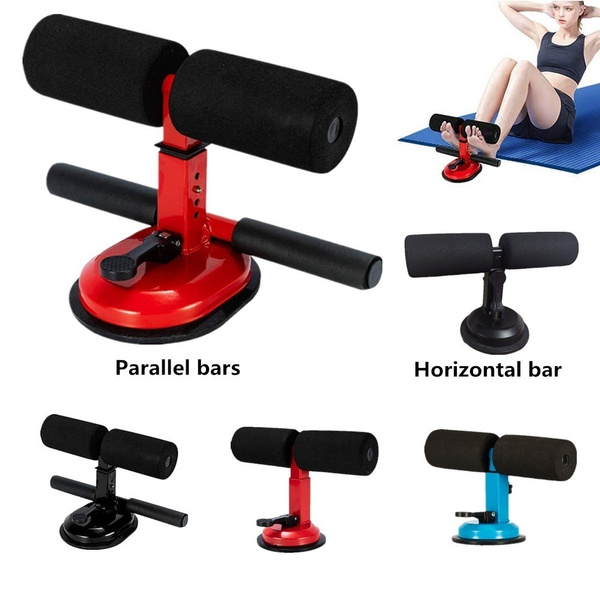 Home Sit Up Bar Floor Assistant Exercise Stand Padded Ankle Support Gym Fitness