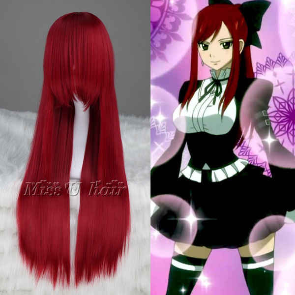 anime High Quality Fairy Tail Erza Scarlet Long Straight Costume