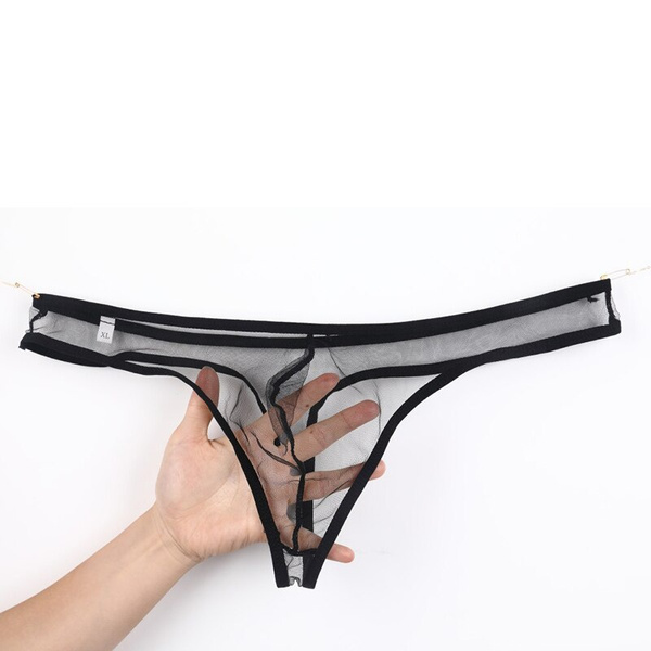 Mens Underwear T-Back G-String Briefs Sexy Thongs Lingerie Underpants Solid