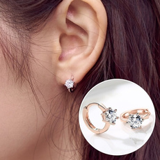 Silver Earrings, Hoop Earring, Gemstone Earrings, topazearring