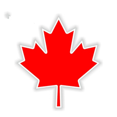 Canada, Car Sticker, luggagesticker, leaf