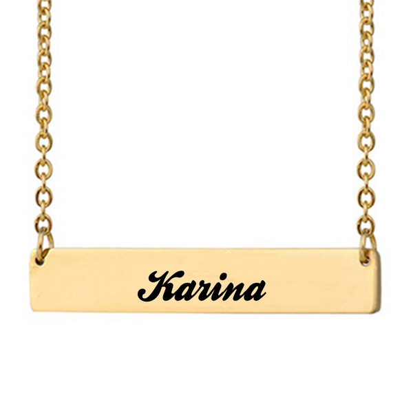 Karina name sale necklace