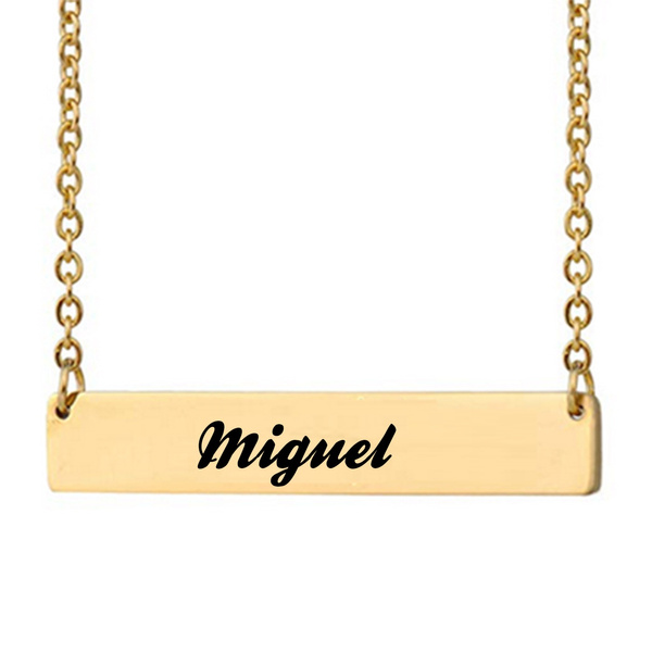 miguel name necklace