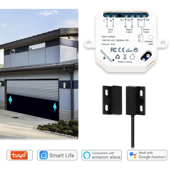 Loratap Garage Door Opener Controller, Garage Door Opener Works With Google Home