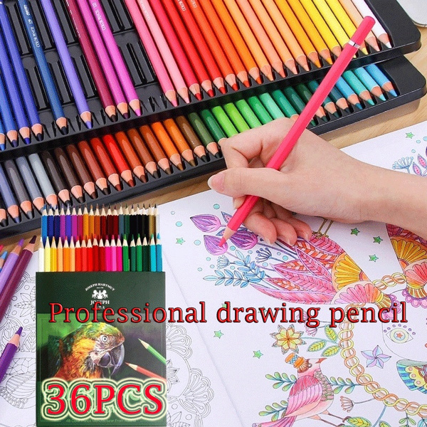 36/24/18/12 Colour Pencils Natural wood colored Pencils Professional Drawing Pencils for School Office Artist Painting Sketch Supplies | Wish