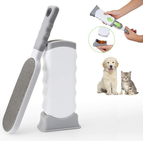 Brosse Anti Poils Animaux Chien & Chat - Brosse de Nettoyage Magique  Réutilisable Enlève Poils - Brosse Poil