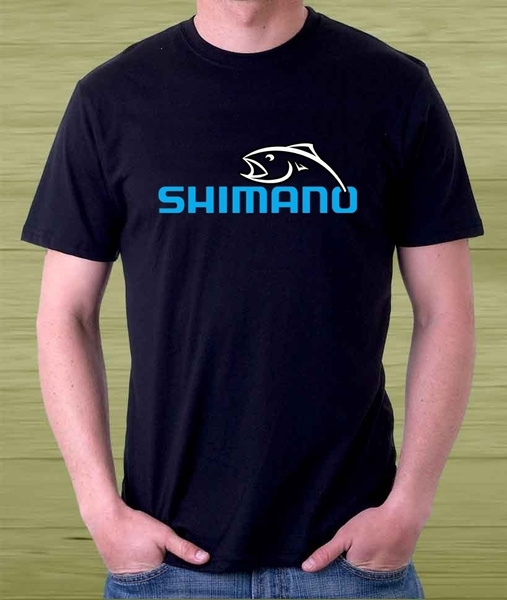 Men'S Shimano Fishing Logo Tee Shirt 100% Cotton Sportswear Tee Oversize  Men'S T-Shirt