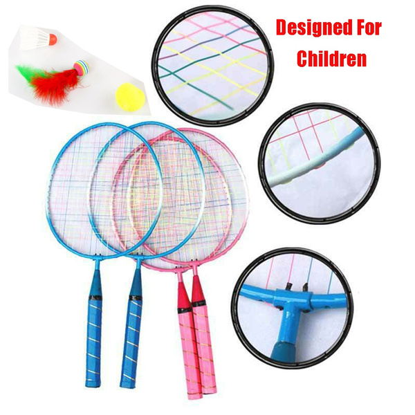 Children's Badminton Racket Shuttlecock &Ball Badminton Rackets Double Racket 
