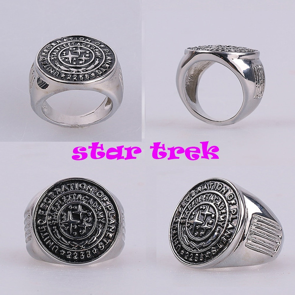 Star Trek Ring Into Darkness Starfleet Academy Ring Accessories Cosplay ...
