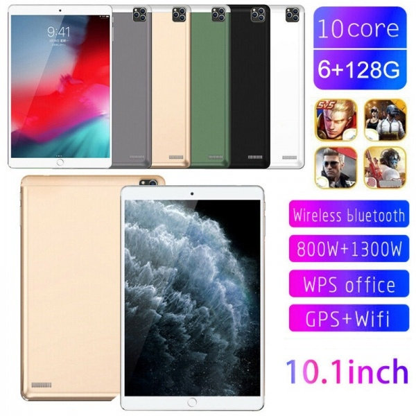 10 1 Ultra Thin 4g Tablet Pc Android 10 0 6 128gb Wifi Dual Sim Triple Camera Wish