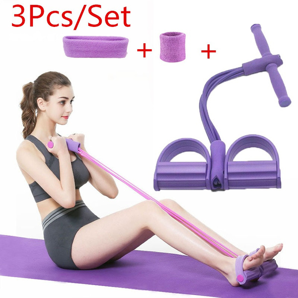 Home Workout Foot Leg Arm Pedal Pul Rope Resistance Exercise Fitness Yoga Useful 