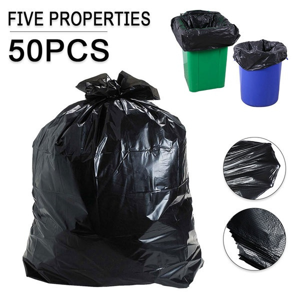 EXTRA STRONG HEAVY DUTY BLACK BIN LINERS RUBBISH BAGS WASTE REFUSE SACKS 