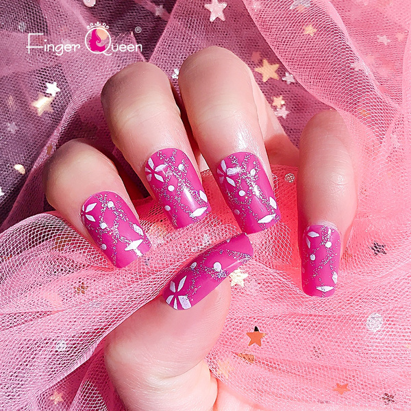 24ps New False Short Rose Pointed Soft Pink Nude Fake Stiletto Nails Full Cover Super Beautiful Bridal Manicure Wish