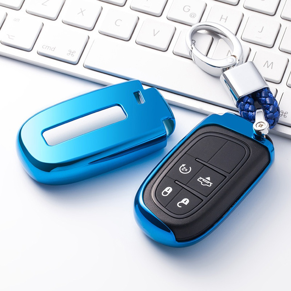 Soft TPU Remote Car Key Case Cover For Jeep Renegade Grand