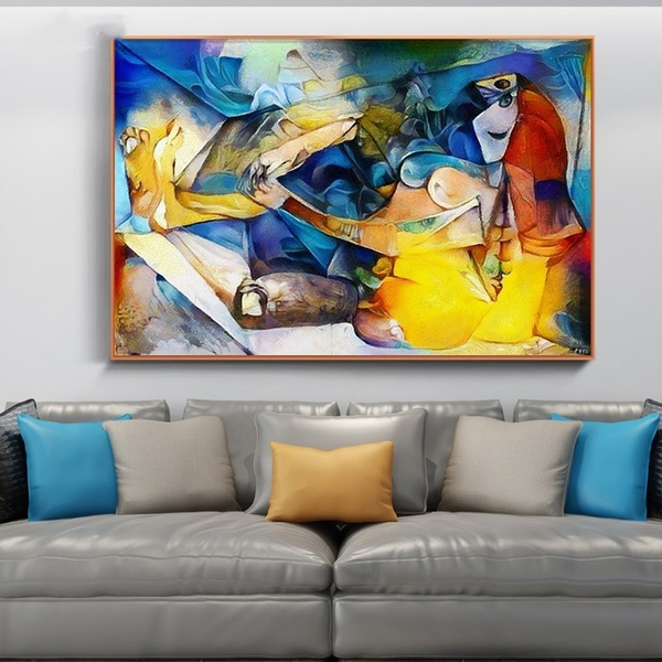 Abstract Famous Artworks By Picasso Home Decor Wall Art Posters Hd Print Canvas Paintings Living Room Pictures Wish - Popular Paintings For Home Decor