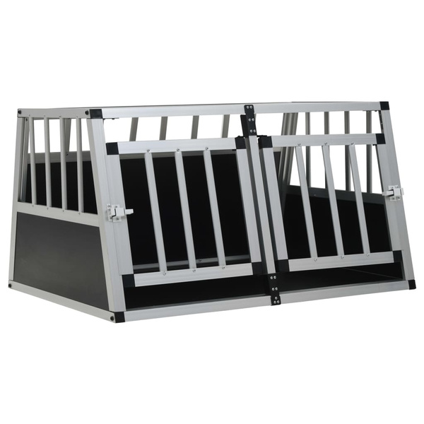 Dog transport box with double door 89 x 69 x 50 cm Hundetransportbox ...