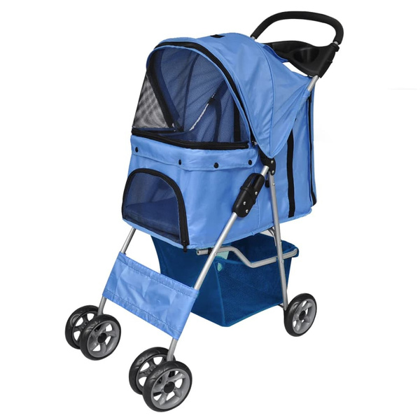 Blue hotsell dog stroller