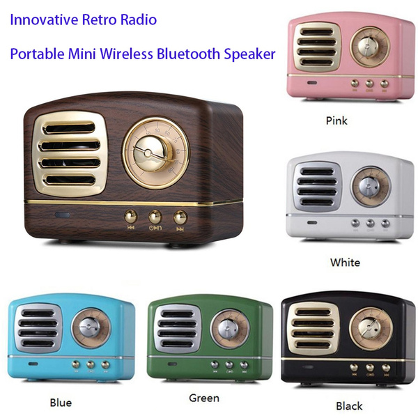  Small Bluetooth Speaker Retro Radio Wireless Bluetooth