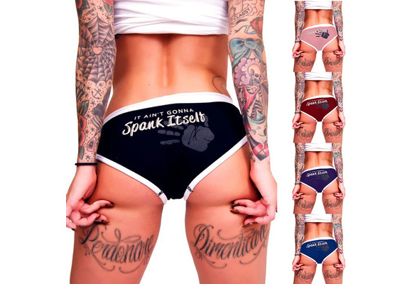 Fashion Letter Printed Panties Funny 
