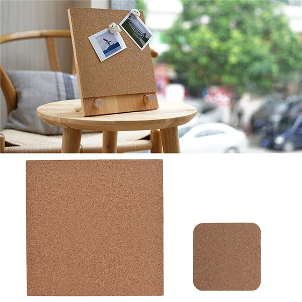 Square Bulletin Board Self Adhesive Cork For Home Decoration 1Pc