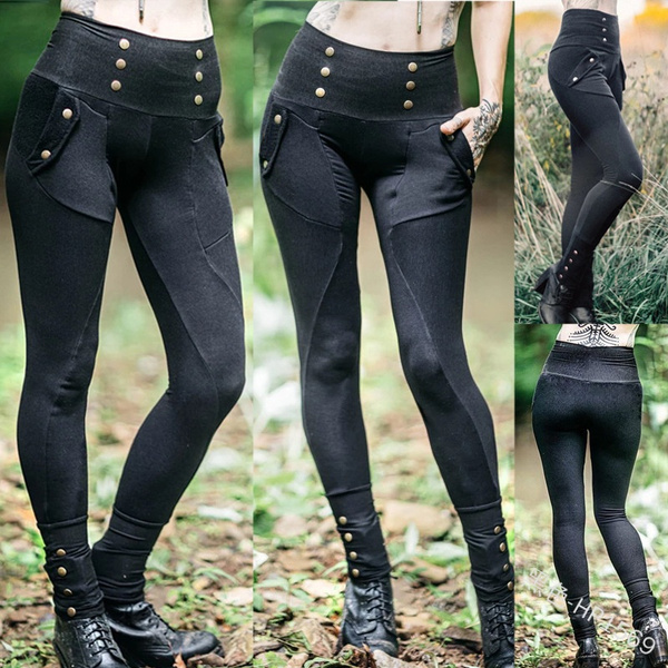 Women Trousers Costume Medieval Lace 