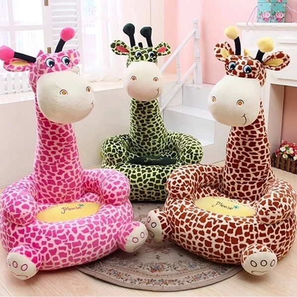 Cartoon Cute Giraffe Children Sofa for Kids Sleeping Bed Baby Nest Puff  Chair Bean Bag Plush Soft and Comfortable | Wish