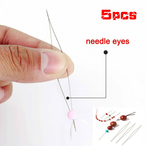 Bead Needle DIY Beading Needles Supplies Beads Handmade Pins