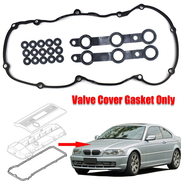 Xukey® Engine Valve Cover Gasket Kit Set With 15 Grommet Seals For BMW E46  E53 E60 E83 E85 X3 X5 Z4 330i 330xi 525i 530i 2002-2006