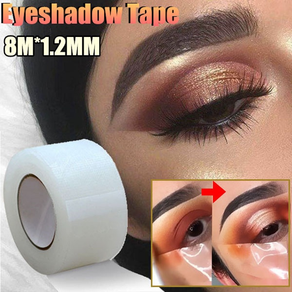 1Roll New Eyeshadow Tape Natural Eyeliner Tape Makeup Tape Makeup Eye Shadow  Stickers Eyelash Extention Under Eyelash Paper Tape - AliExpress