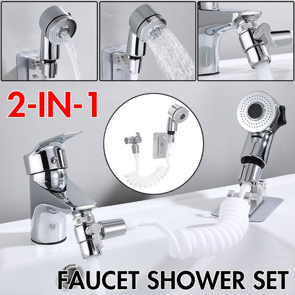 Abs Handheld Shower Faucet Set Bathroom Kitchen Sink Sprayer For Hair Washing Pet Bath Toilet Wish