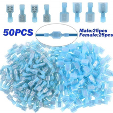 Blues, terminal, insulated, malefemalewireconnector