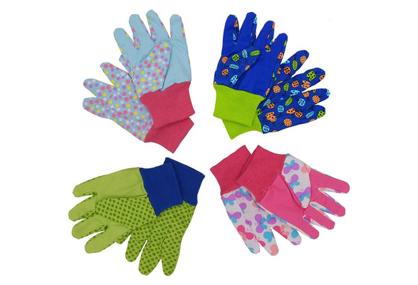 Pink Towa With Garden Kids Gardening Gloves size XS/6  for ages 7/8 years 