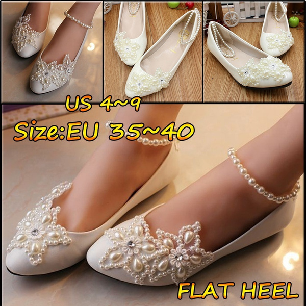 ivory bridal shoes low heel