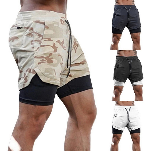 2 in 1 fitness shorts