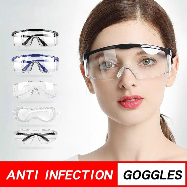 Details about   Sealed Clear Shield Goggles Anti-Dust Splash-proof Eye Protection Safety Glasses 