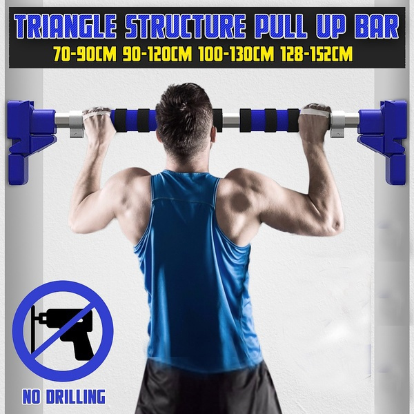 70 152CM Door Frame Pull Up Bar Chin Up Exercise Doorway Fitness NO Drilling Home Gym Upper Body Work Training